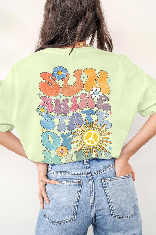 Sunshine State of Mind Back Graphic T Shirts (Multiple Colors)