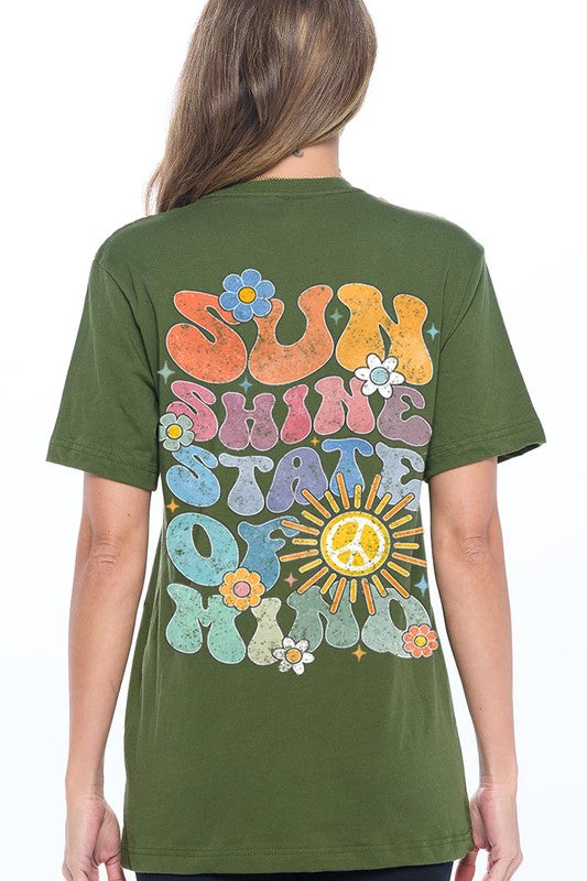 Sunshine State of Mind Back Graphic T Shirts (Multiple Colors)