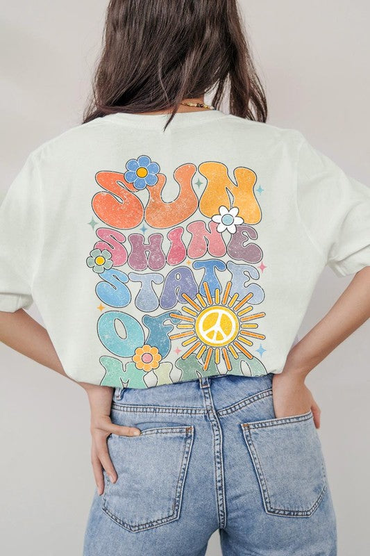 Sunshine State of Mind Back Graphic T Shirts (Multiple Colors)