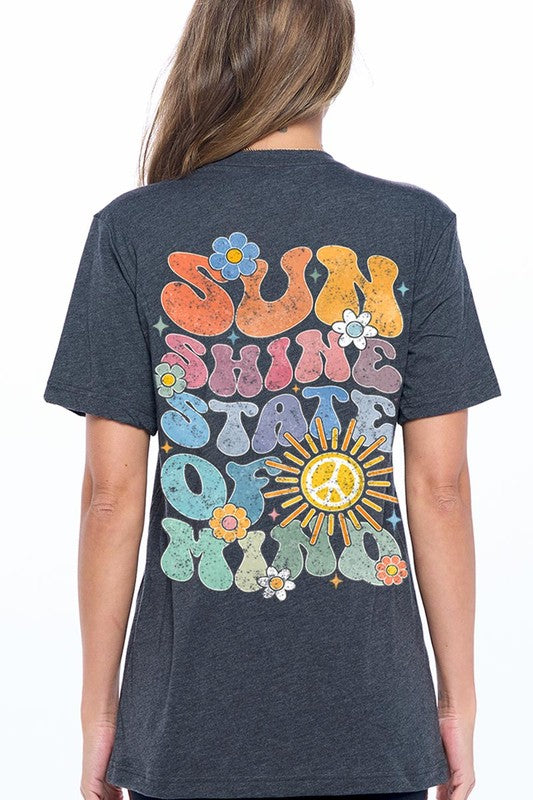 Sunshine State of Mind Back Graphic T Shirts (Multiple Colors)