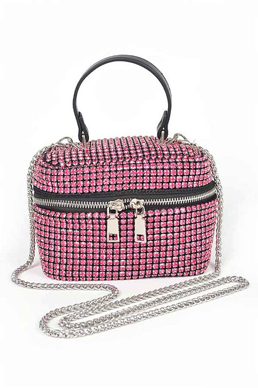 Remi Ma Full Stone Small Vanity Iconic Swing Bag (Multiple Colors)