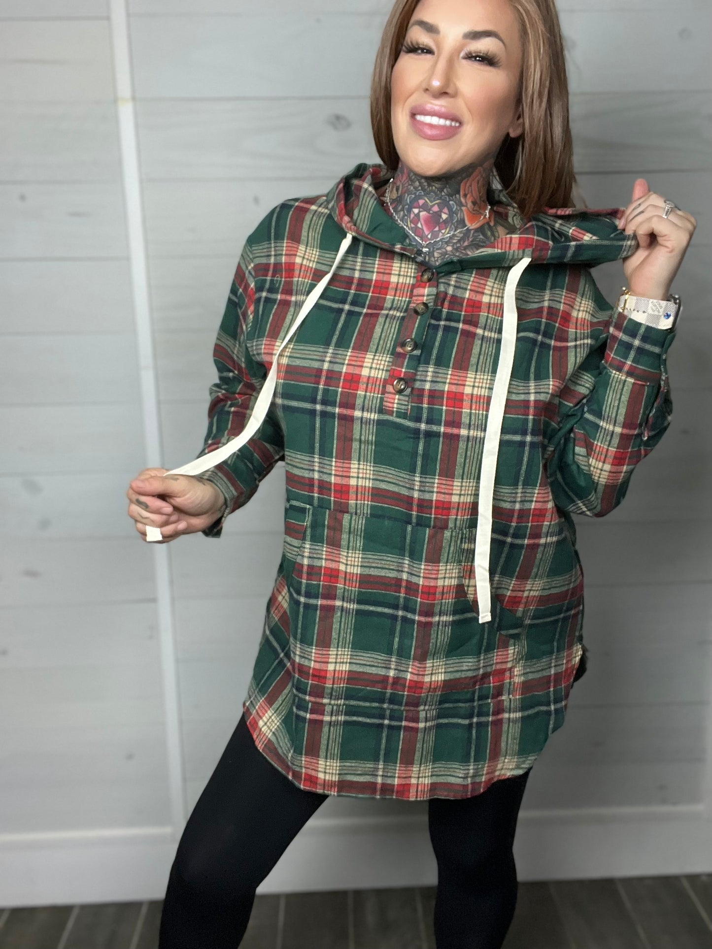 Not Interested Curvy Drawstring Hoody