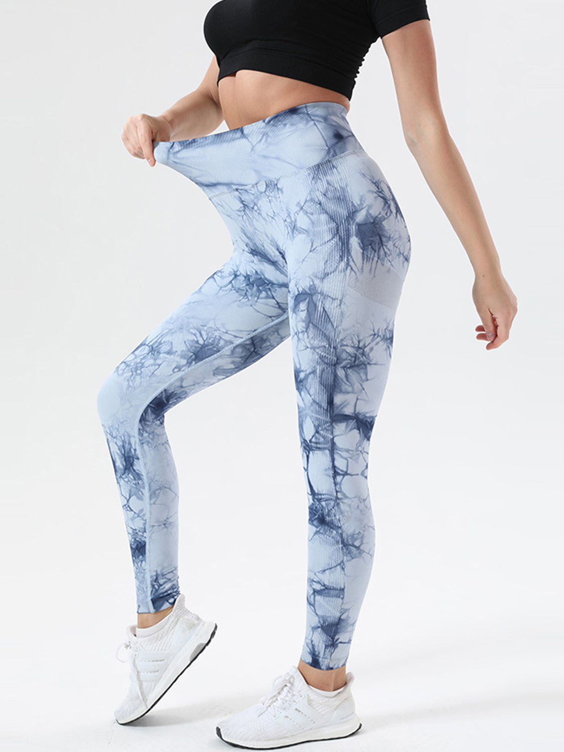 Hit The High Road Tie-Dye High Waist Active Leggings (Multiple Colors)