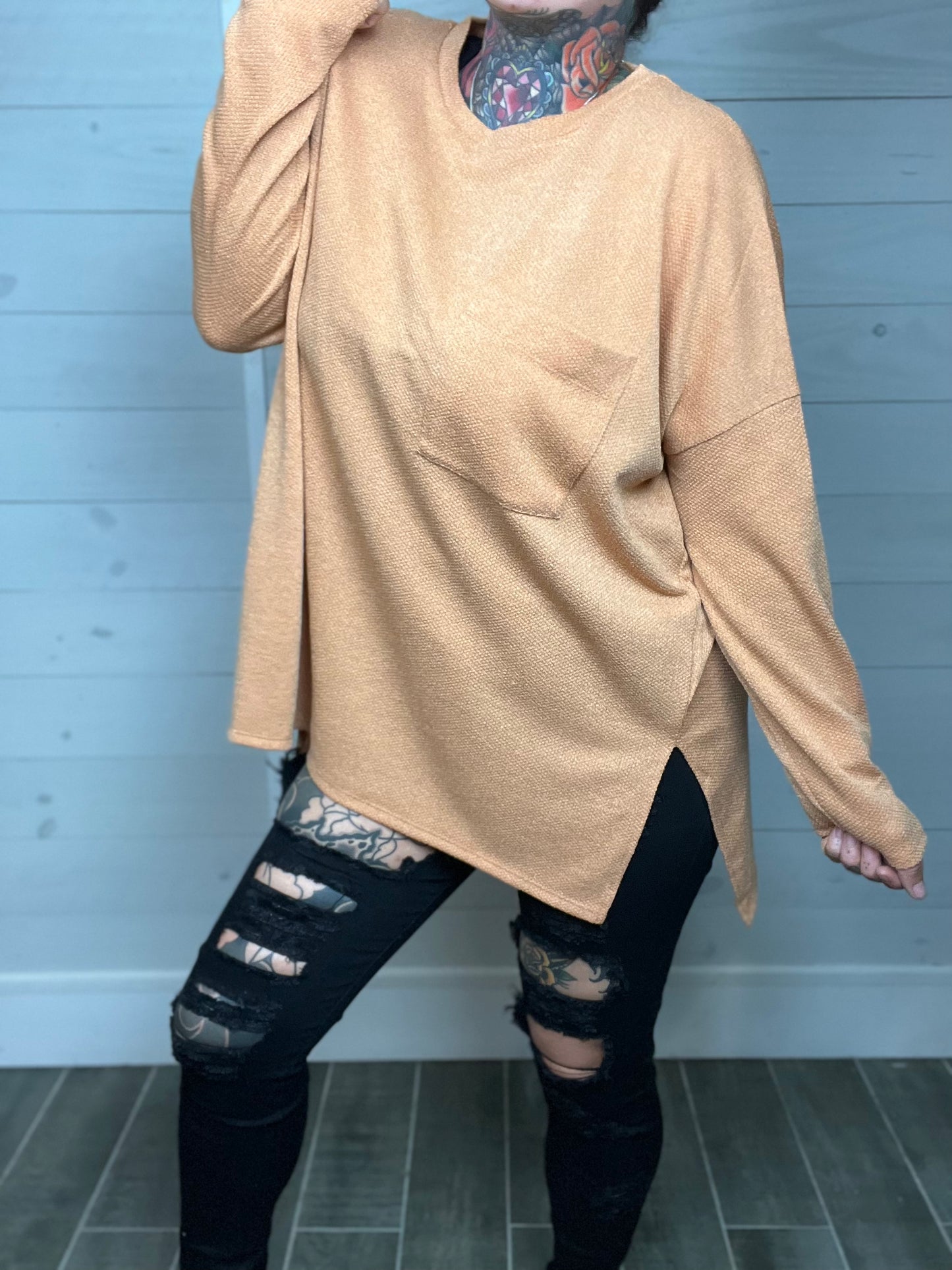 Delightful Daydreamer Oversized HiLo Top (Multiple Color Options)