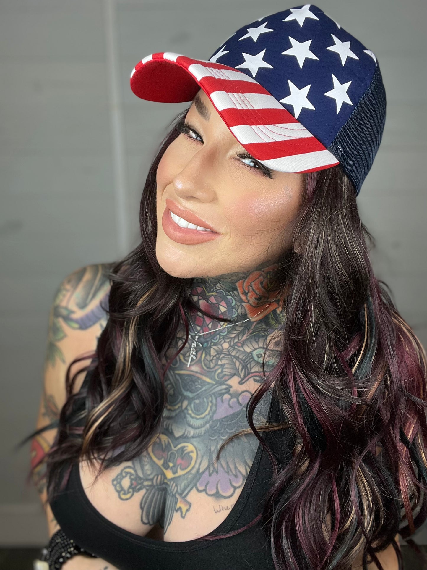 God Bless America Trucker Hat