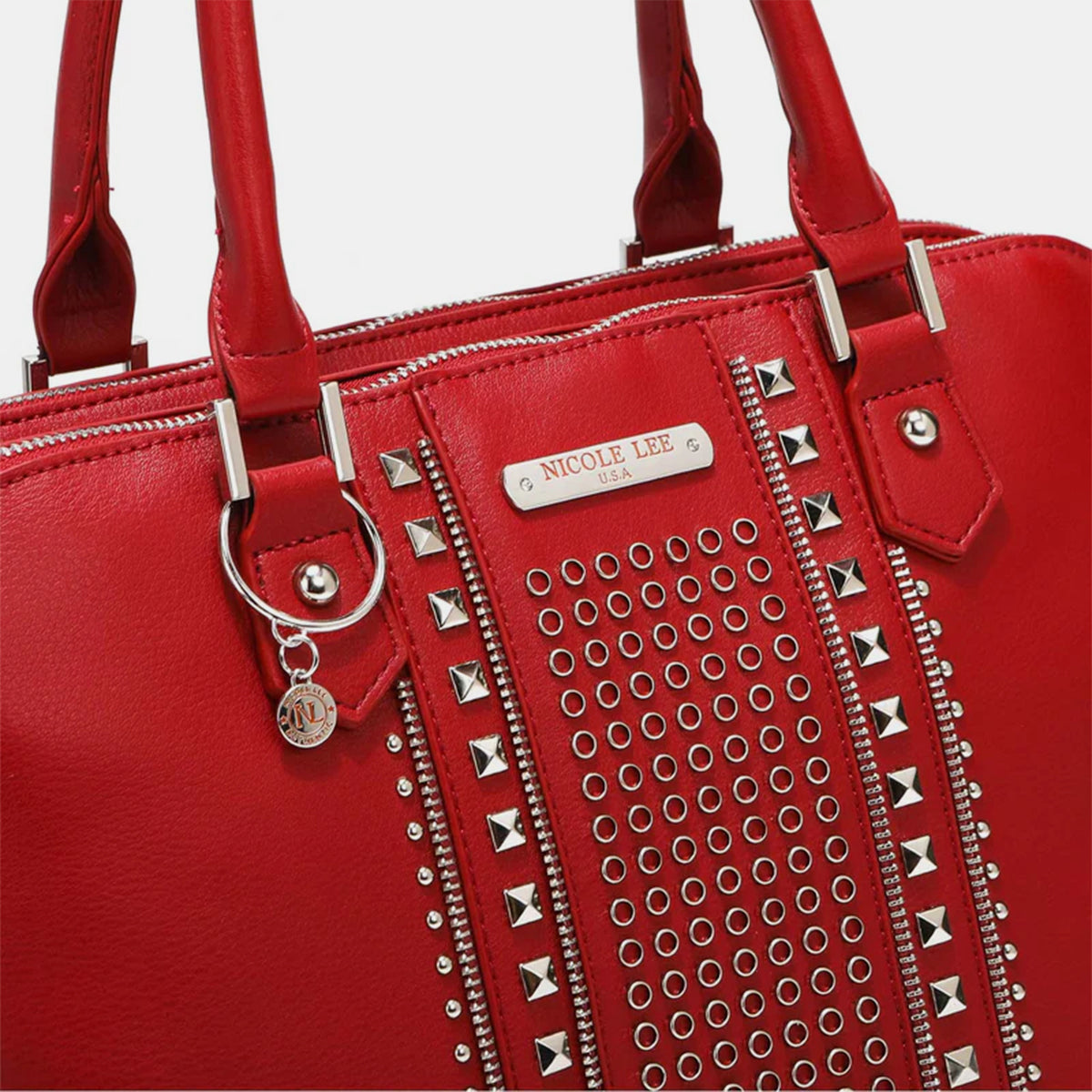 Nicole Lee USA Night In NYC Studded Decor Handbag (Multiple Colors) - BP