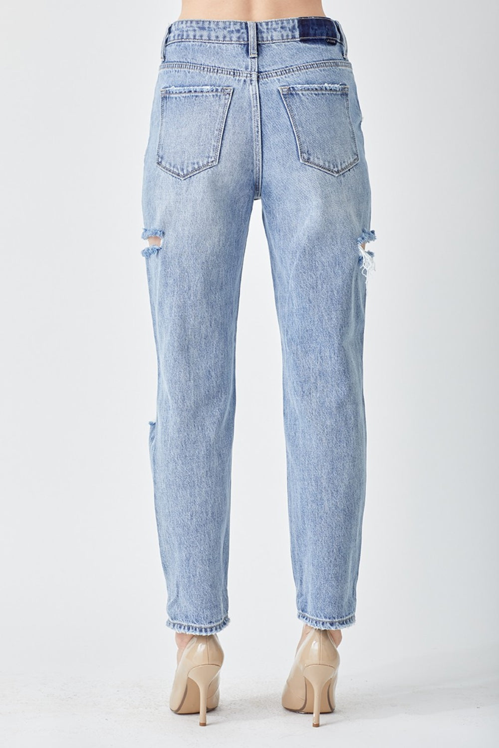 (1-13) Sofia RISEN Distressed Slim Cropped Jeans