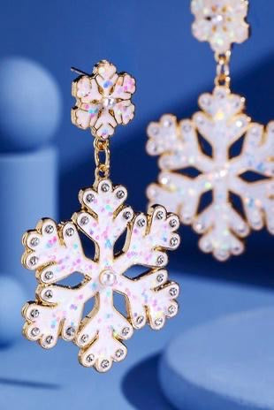 Winter Dreamin Snowflake Earrings