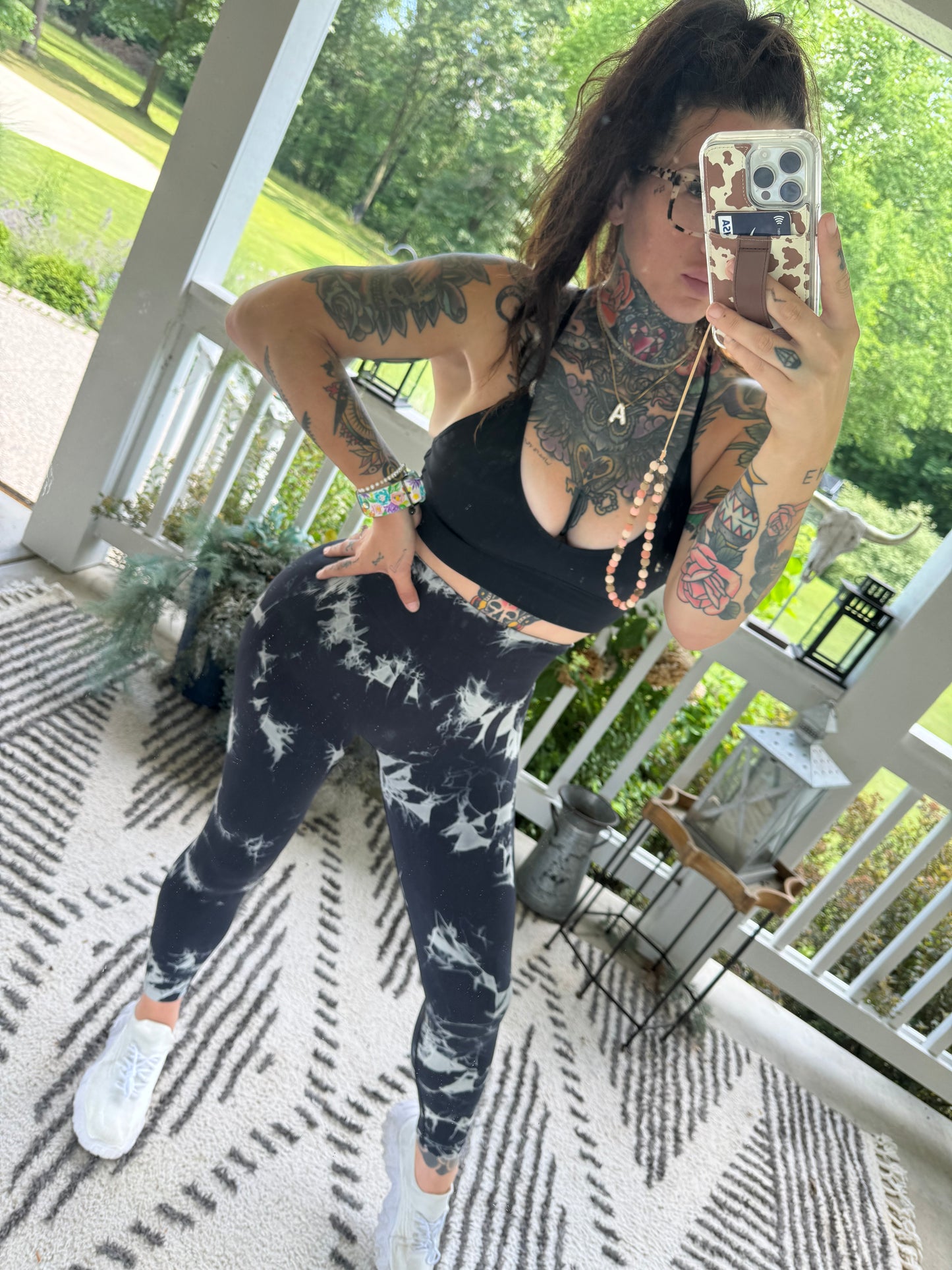 Hit The High Road Tie-Dye High Waist Active Leggings (Multiple Colors)