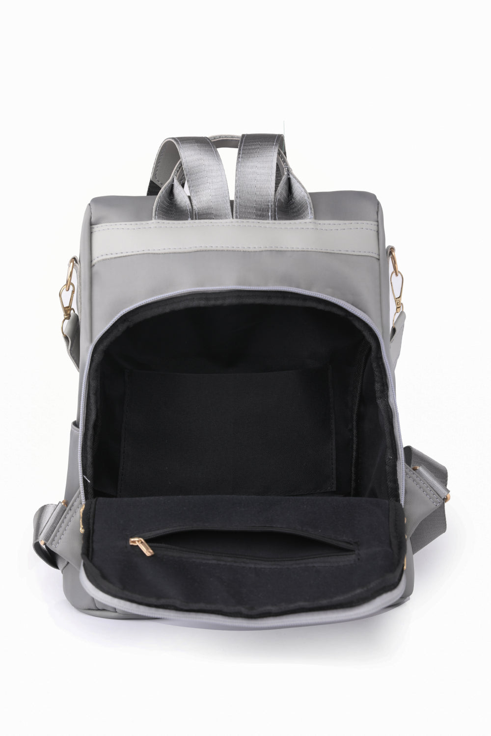 City Sleek Zipper Pocket Beaded Backpack