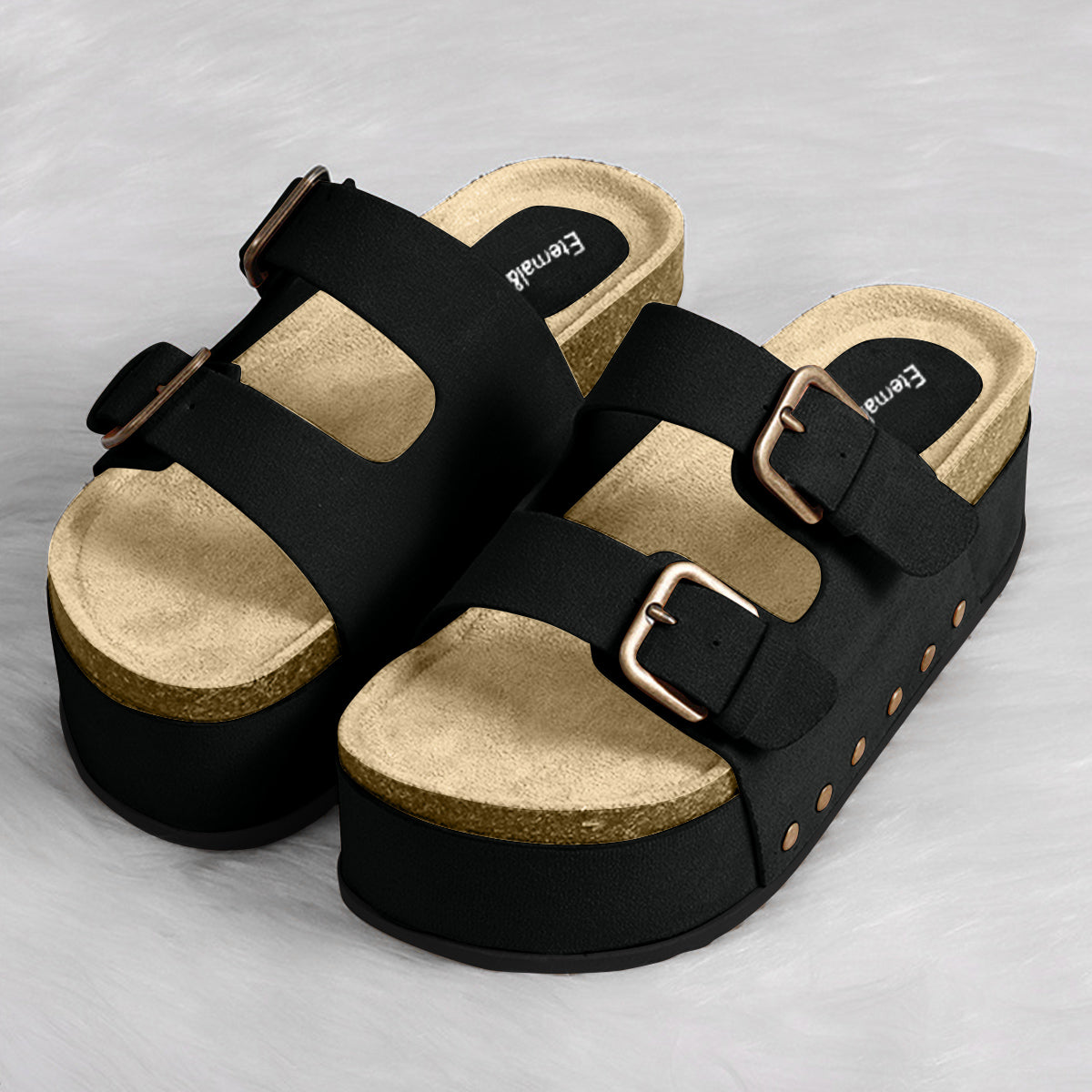 Free As Can Be Open Toe Platform Sandals (Multiple Colors)