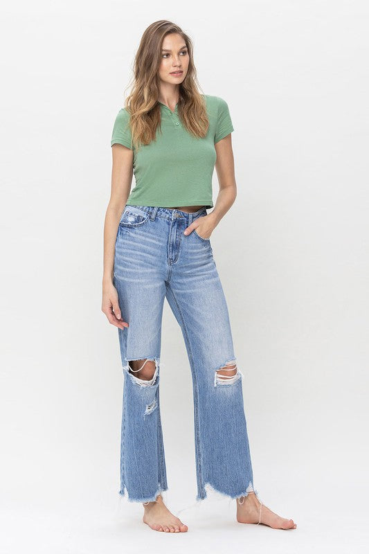 Vervet Rosemary 90's Vintage Super High Rise Flare Jeans - BP