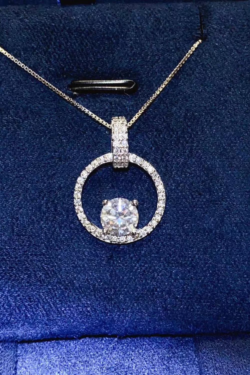 Jaiden 1 Carat Moissanite 925 Sterling Silver Necklace - BP