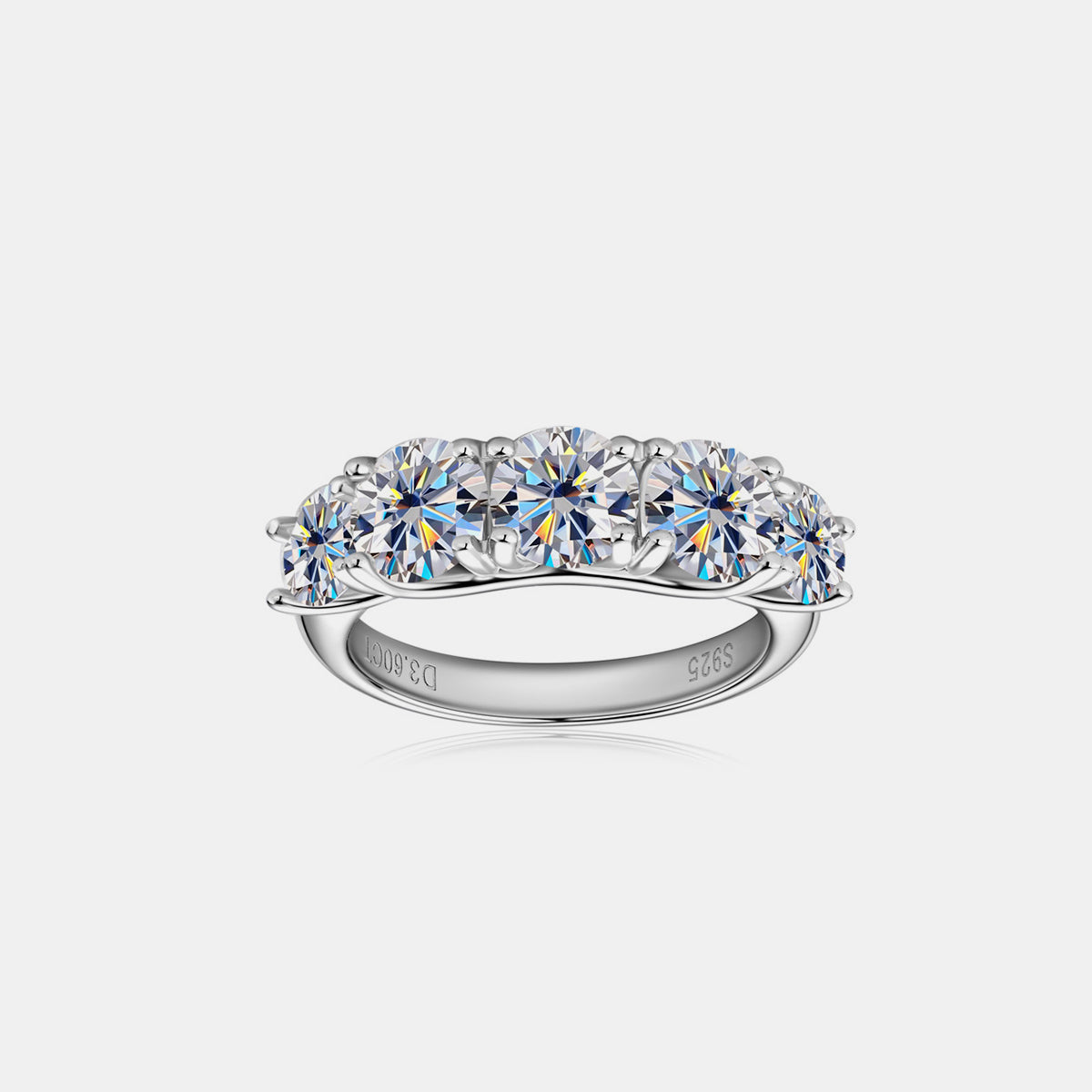 Kamille 3.6 Carat Moissanite 925 Sterling Silver Ring