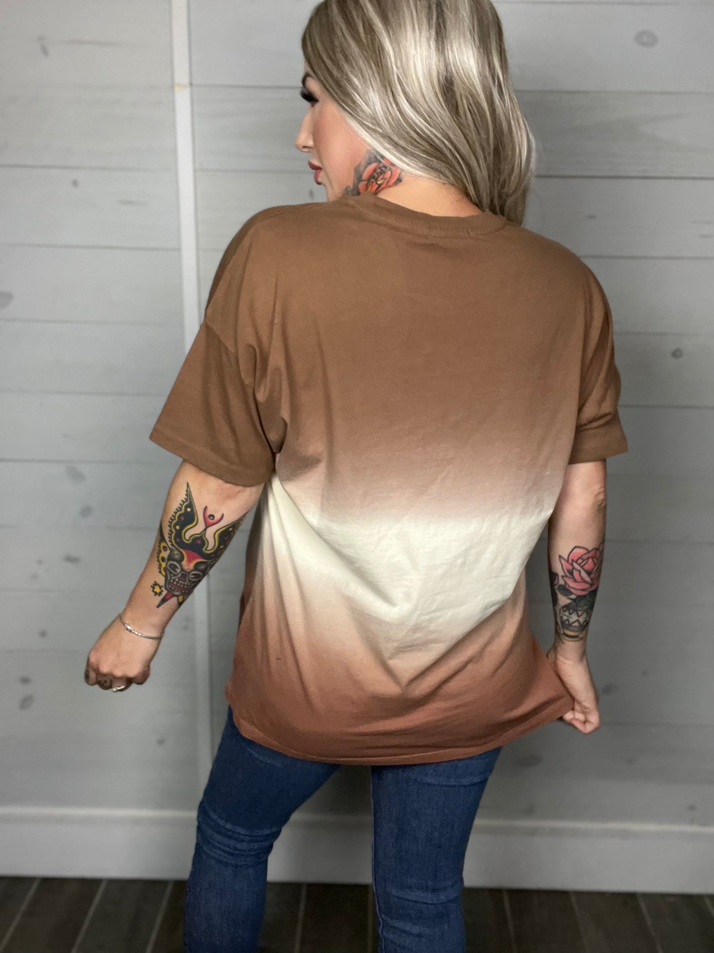 Back to Basics Two Tone Oversized Tee