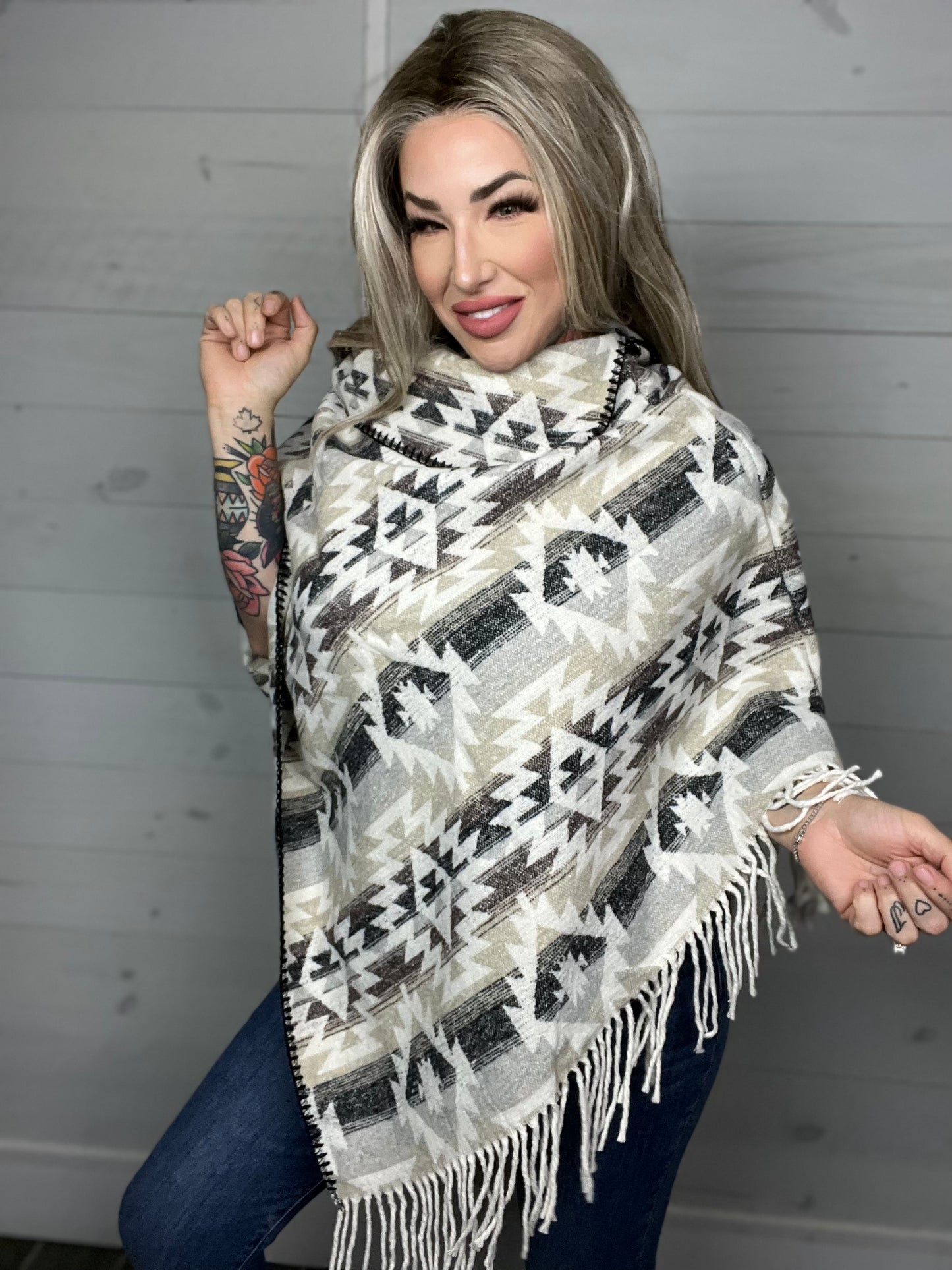 New Mexico Aztec Poncho