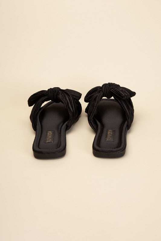 Gemma Bow Flat Slides (Multiple Colors) - BP