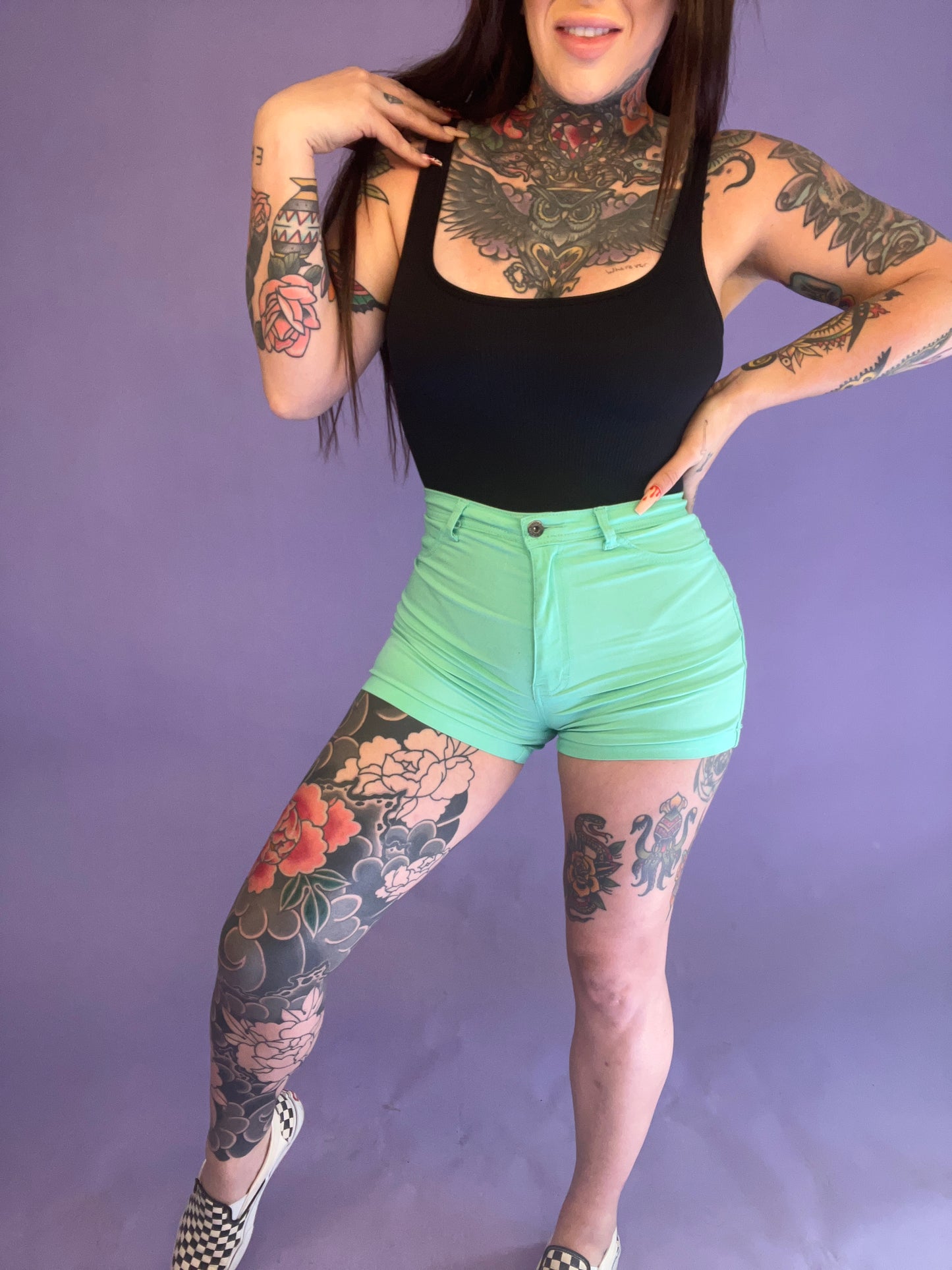 Berkley High Rise Teal Shorts