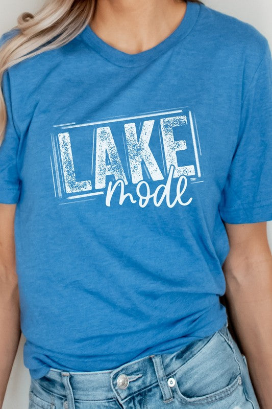 Lake Mode Summer Break Vacation Swim Graphic Tee (Multiple Colors) - BP