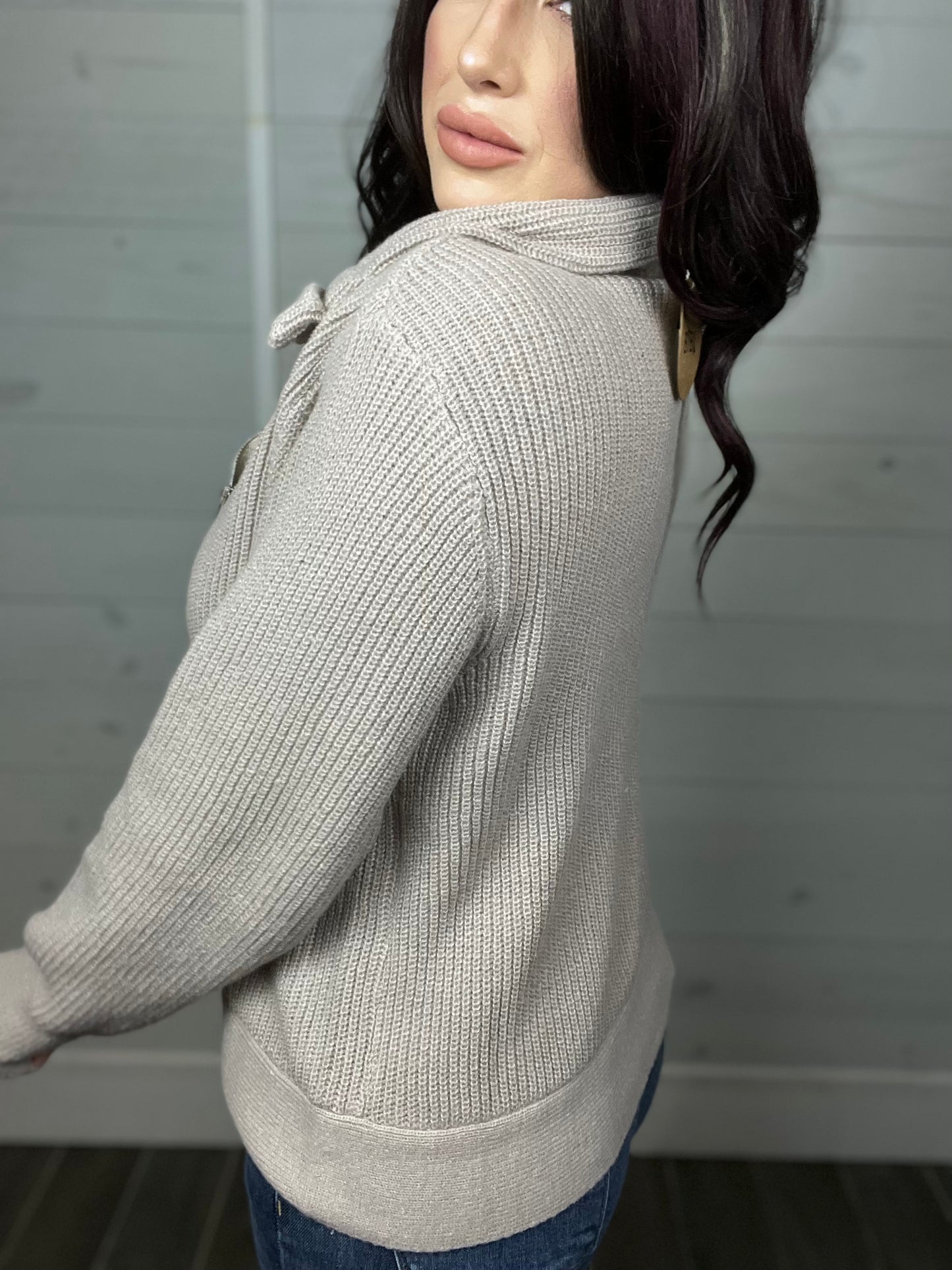 Warm With You Front Zip Sweater