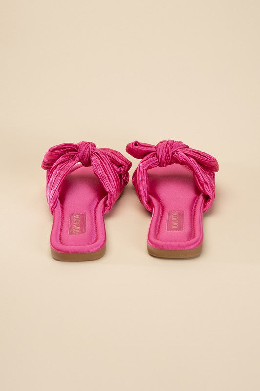 Gemma Bow Flat Slides (Multiple Colors) - BP