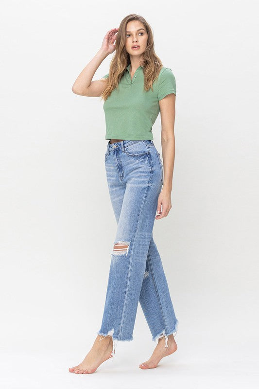 Vervet Rosemary 90's Vintage Super High Rise Flare Jeans - BP