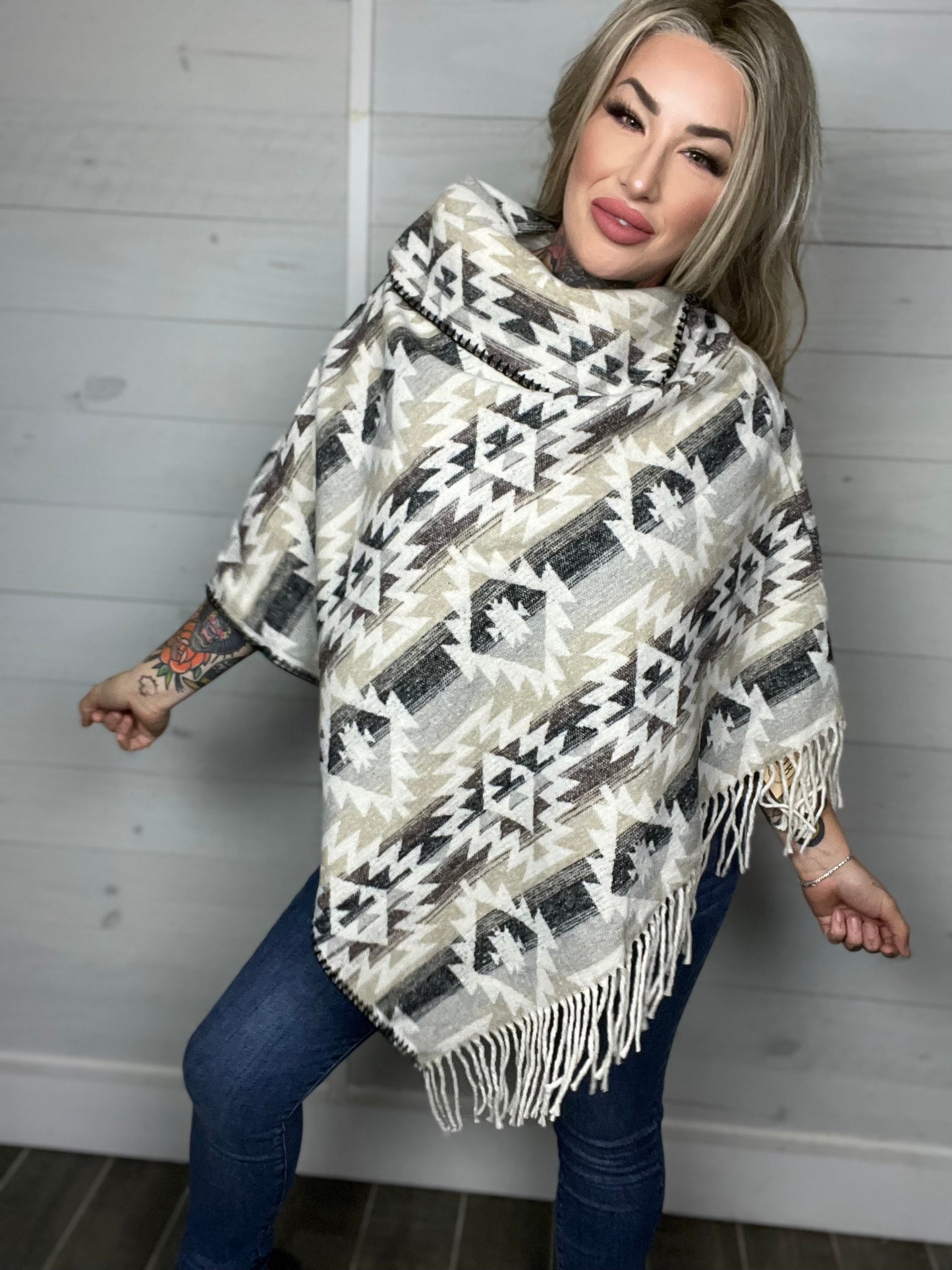 New Mexico Aztec Poncho