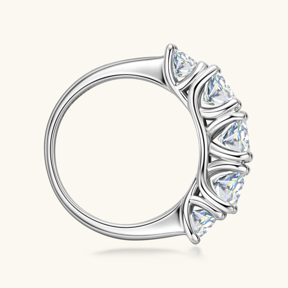 Kamille 3.6 Carat Moissanite 925 Sterling Silver Ring