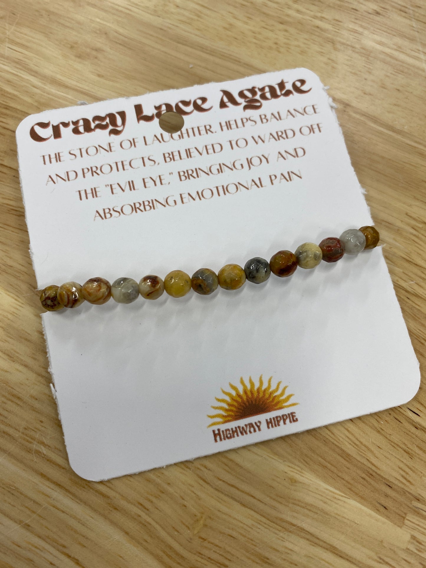 Down Country Crazy Lace Agate Bracelet