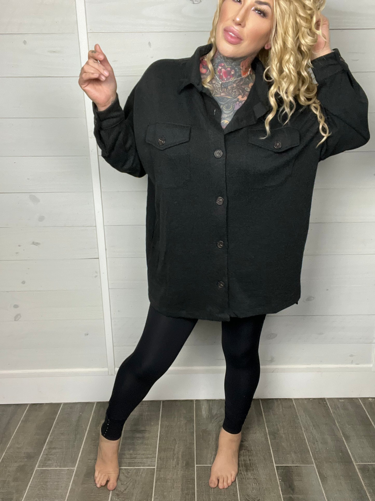 Comforting Thoughts Soft Jacquard Shacket