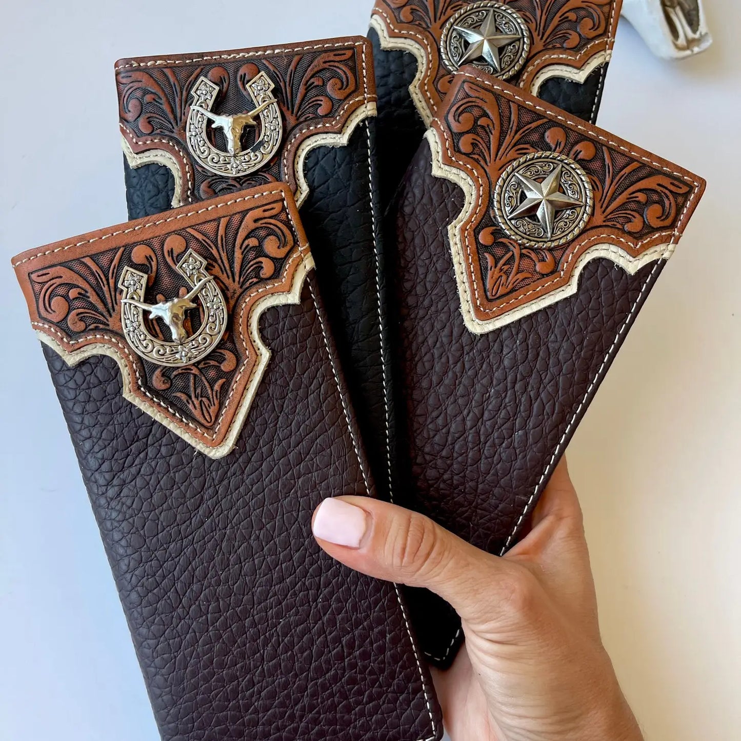 Twisted Texan Bifold Leather Wallet