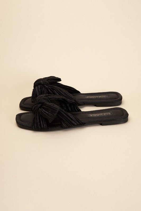 Gemma Bow Flat Slides (Multiple Colors) - BP