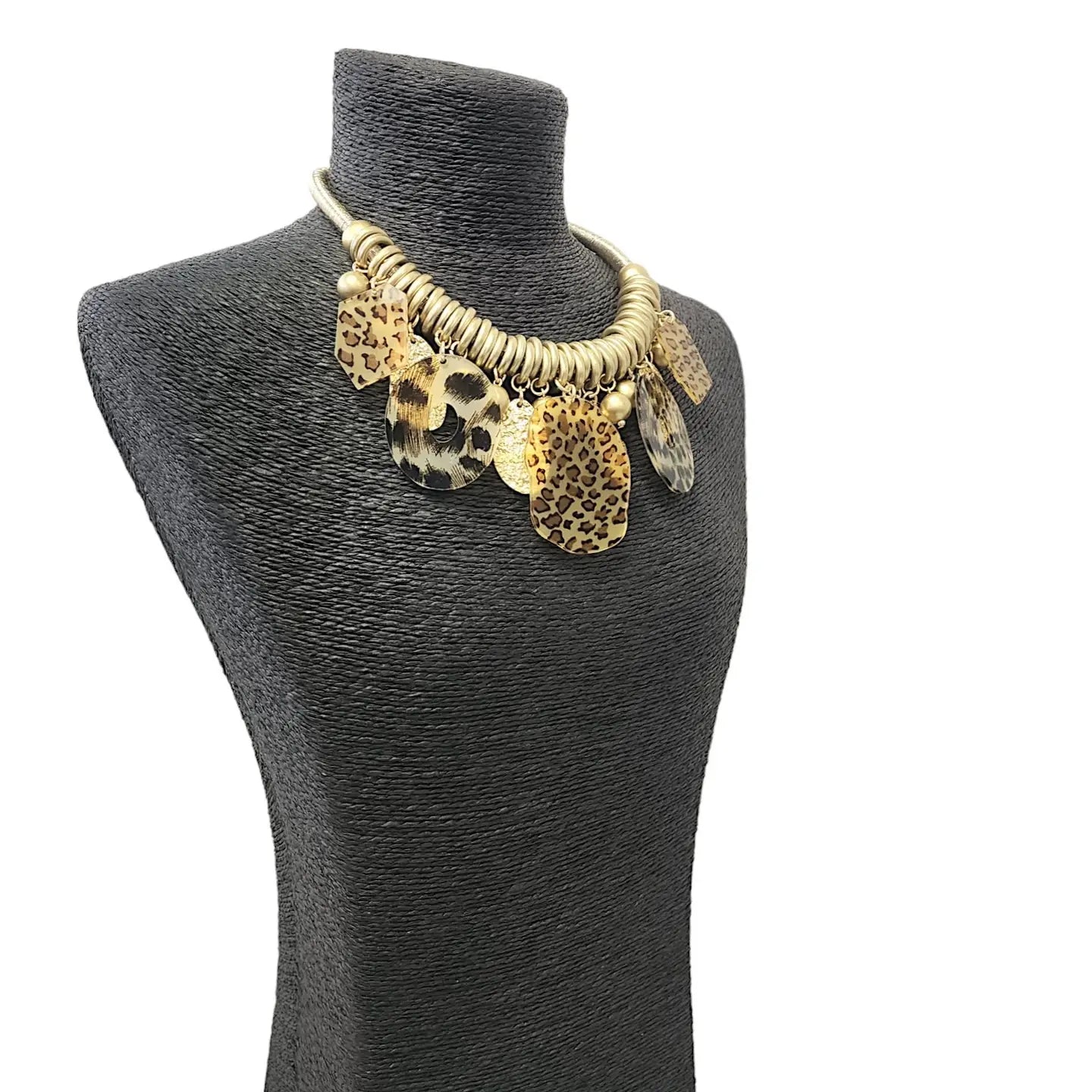 Lucrative Desires Leopard Tortoise Shell Necklace