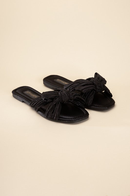 Gemma Bow Flat Slides (Multiple Colors) - BP