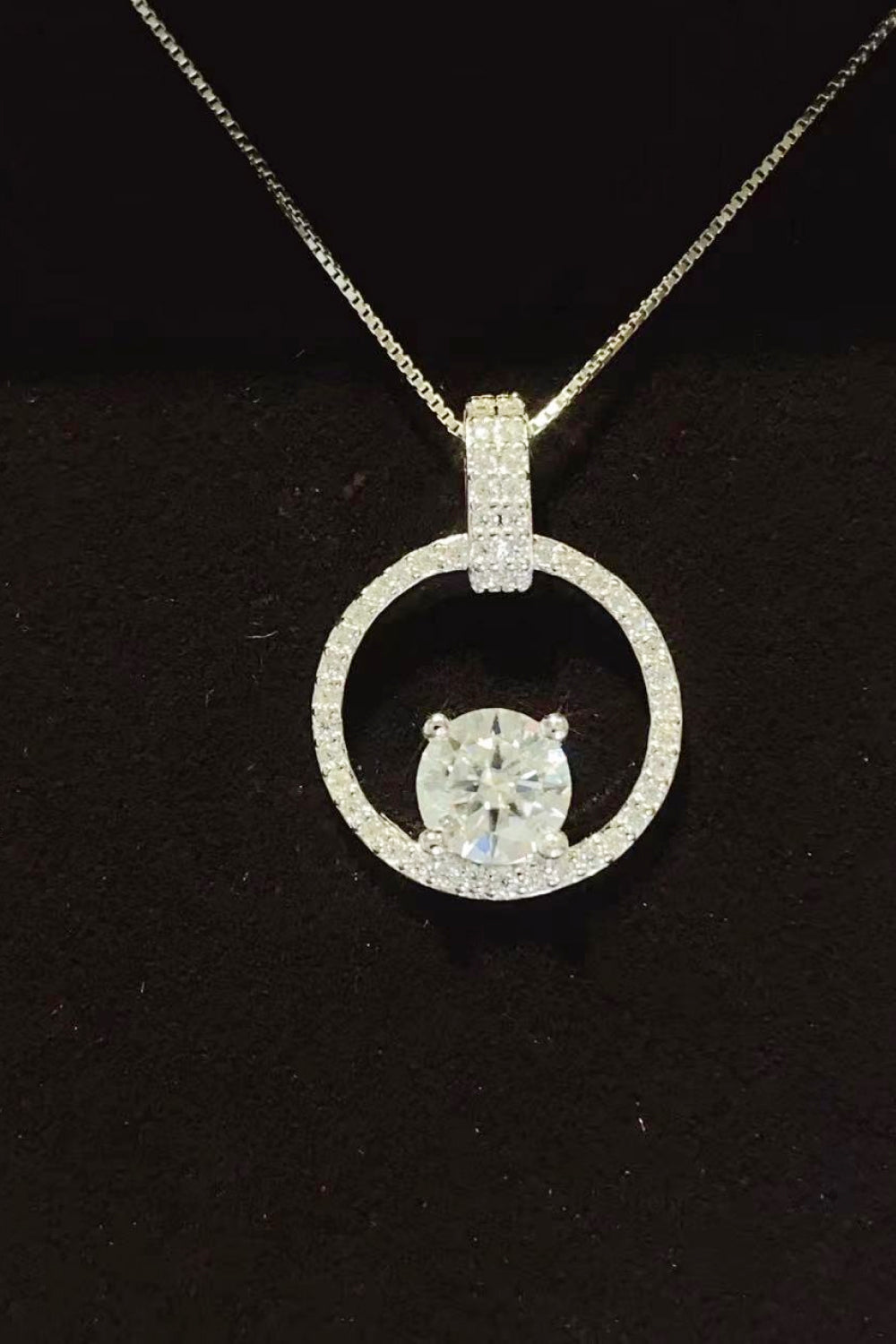 Jaiden 1 Carat Moissanite 925 Sterling Silver Necklace - BP