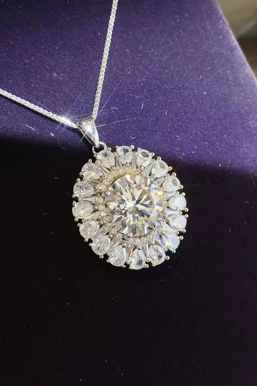 The Gleason 5 Carat Moissanite 925 Sterling Silver Necklace - BP