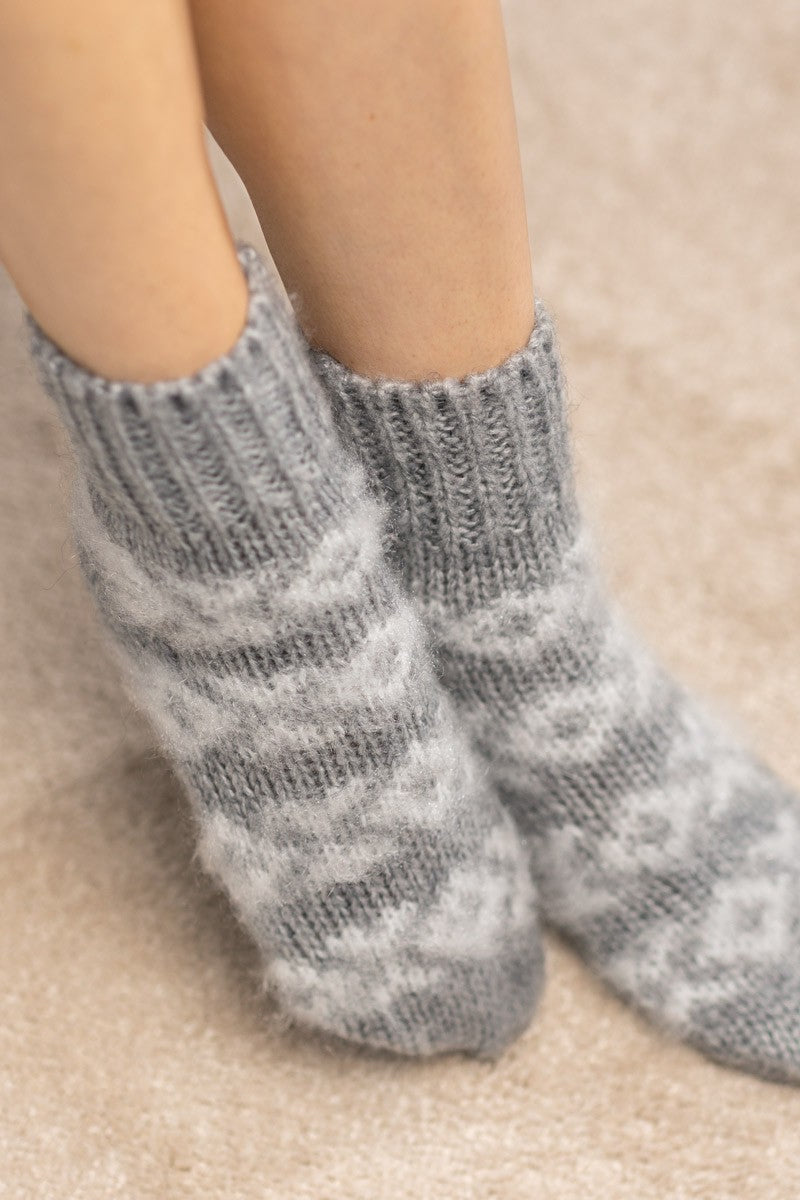 The Snuggle Is Real Fuzzy Nordic Socks