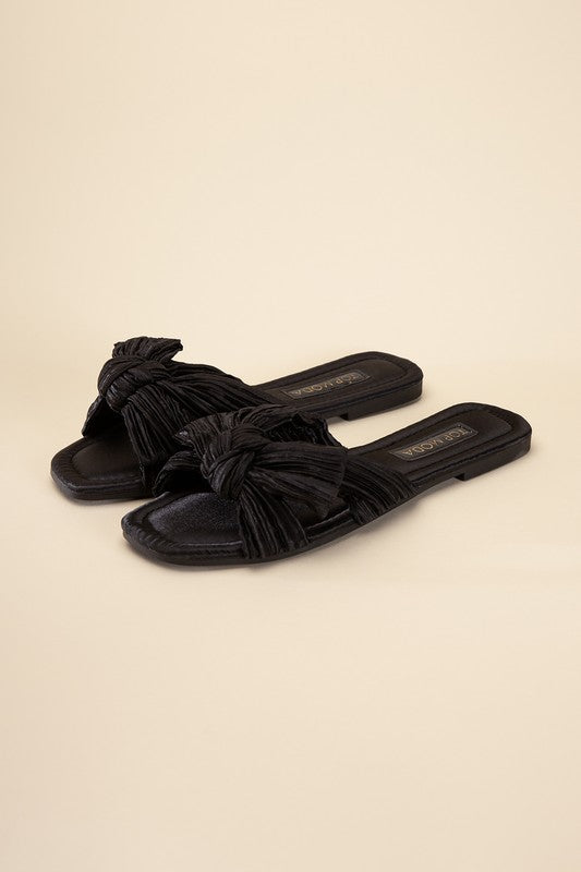 Gemma Bow Flat Slides (Multiple Colors) - BP