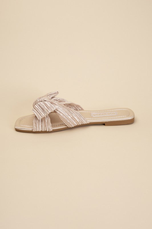 Gemma Bow Flat Slides (Multiple Colors) - BP