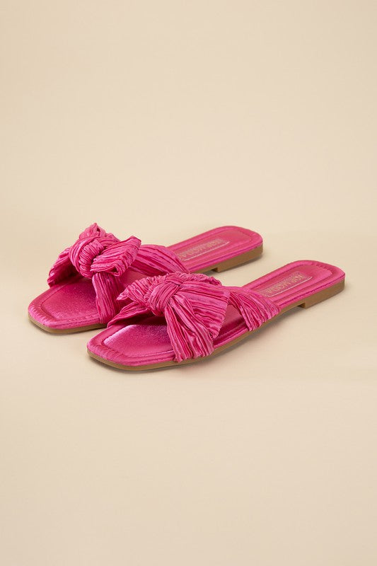 Gemma Bow Flat Slides (Multiple Colors) - BP