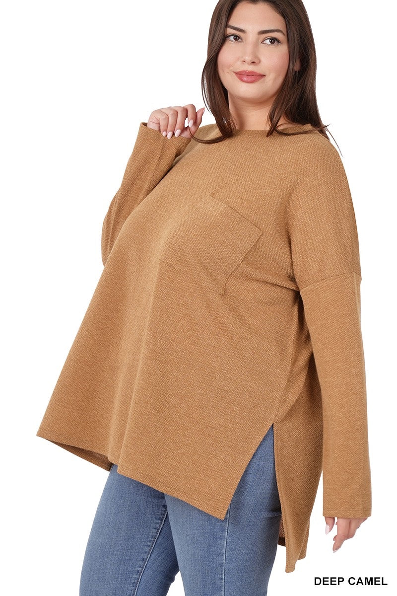 Delightful Daydreamer Oversized HiLo Top (Multiple Color Options)