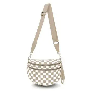 (Multiple Colors) It's Complicated Avril Checkered Cross Body Bag