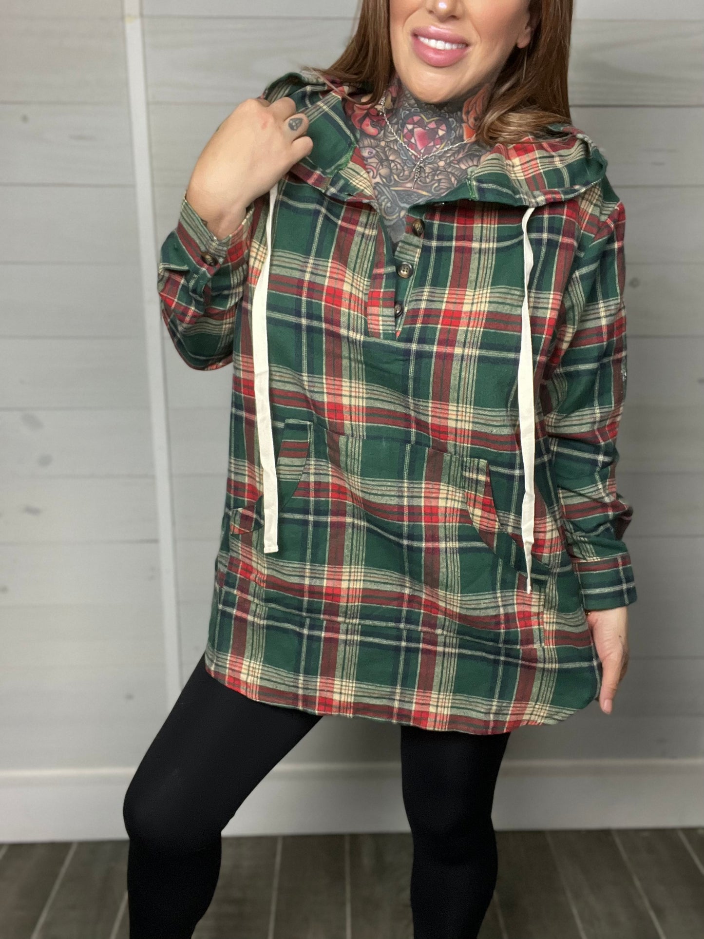 Not Interested Curvy Drawstring Hoody