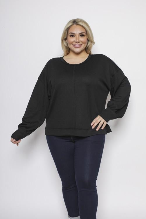 Tried and True Curvy Knit Sweater