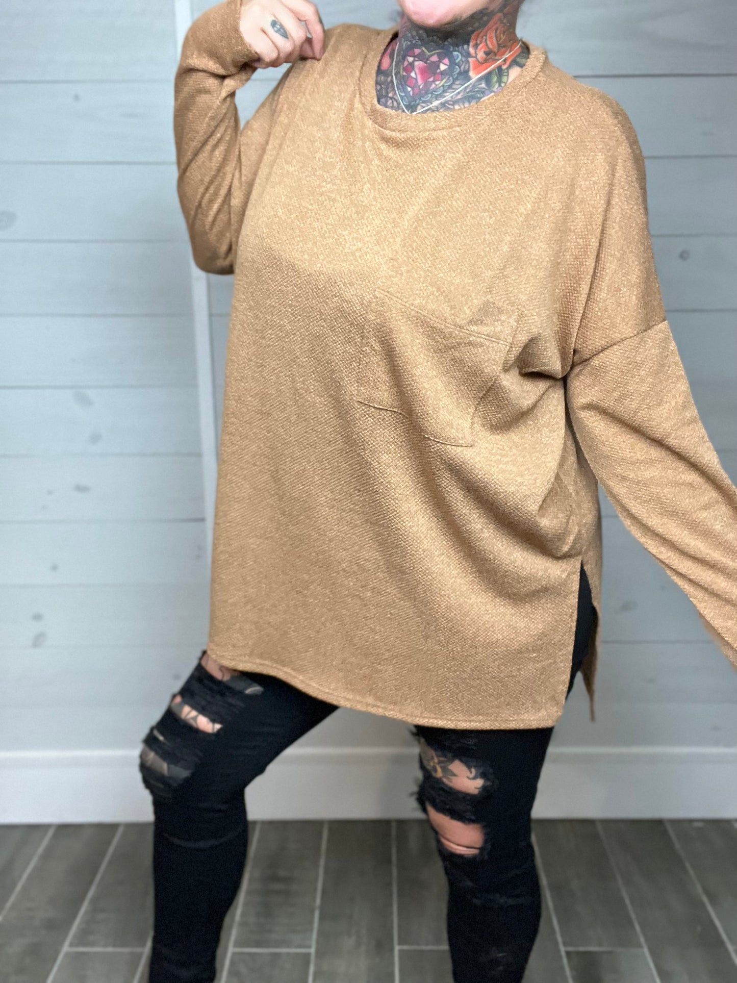 Delightful Daydreamer Oversized HiLo Top (Multiple Color Options)