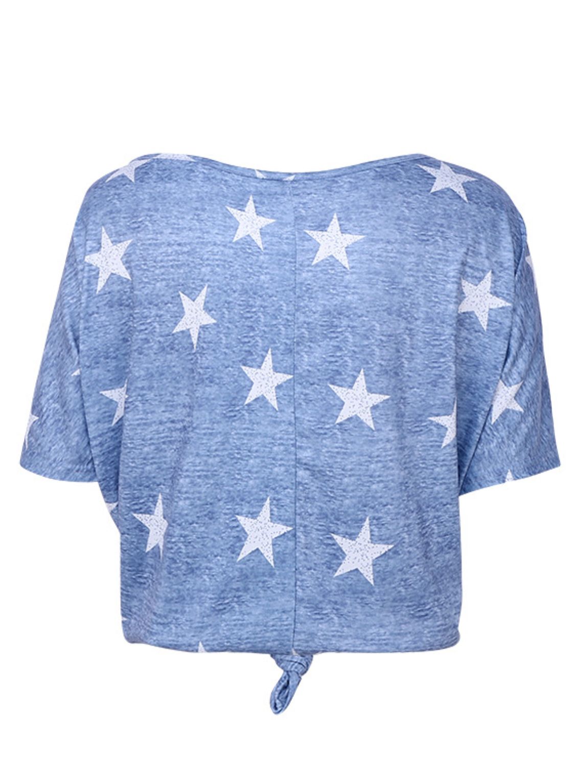 Oh Say Can You See Star Print Short Sleeve T-Shirt