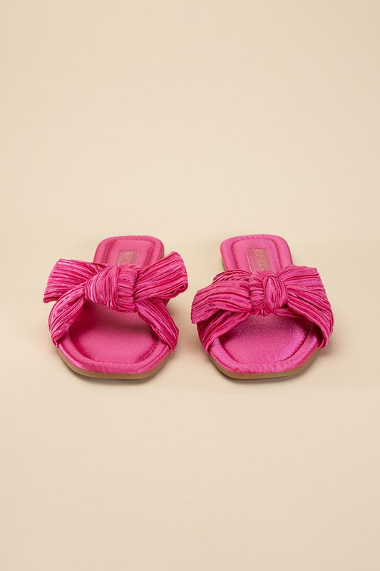 Gemma Bow Flat Slides (Multiple Colors) - BP