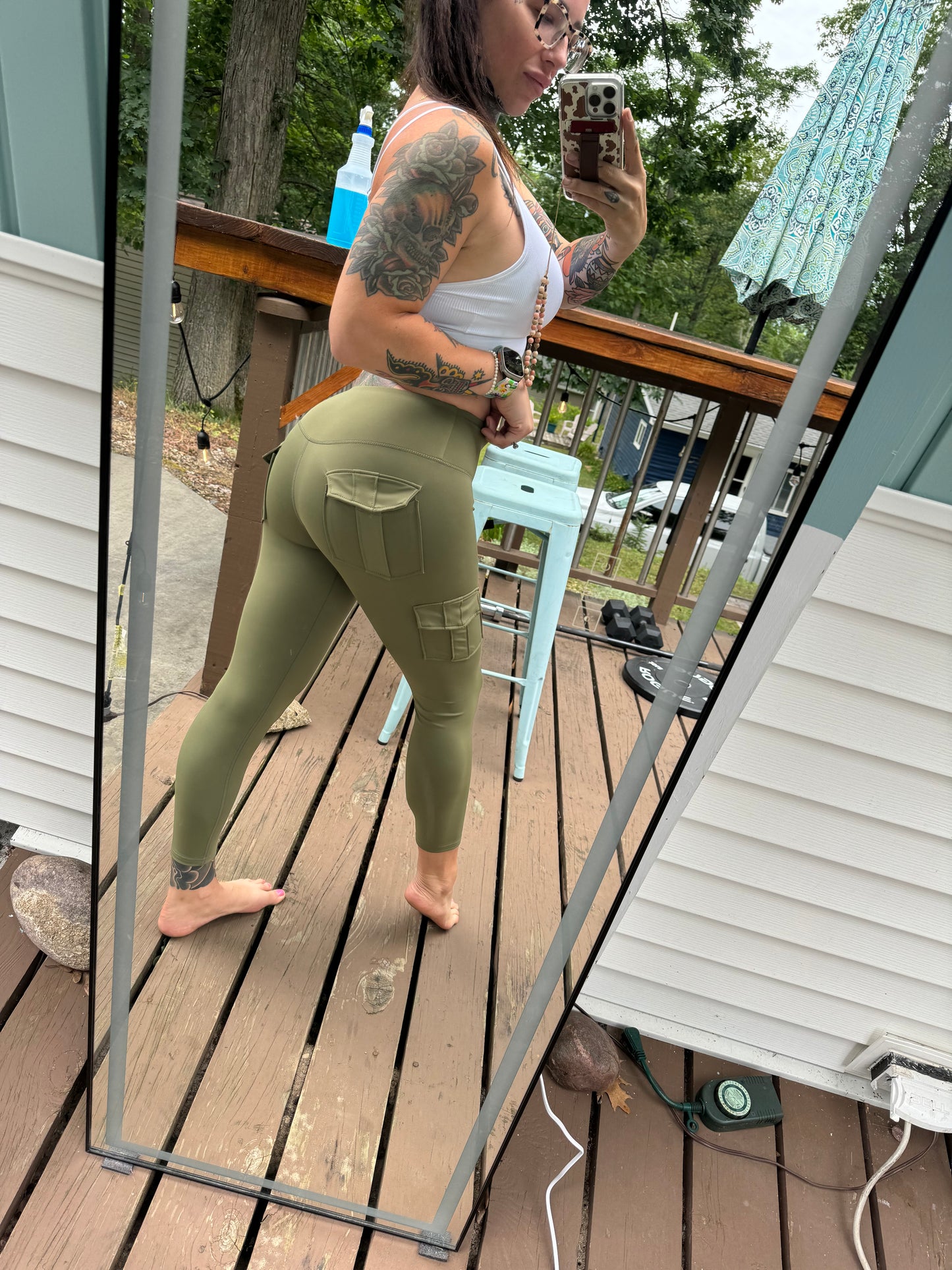 Kickin Some Ace High Waist Active Pants with Pockets (Multiple Colors)