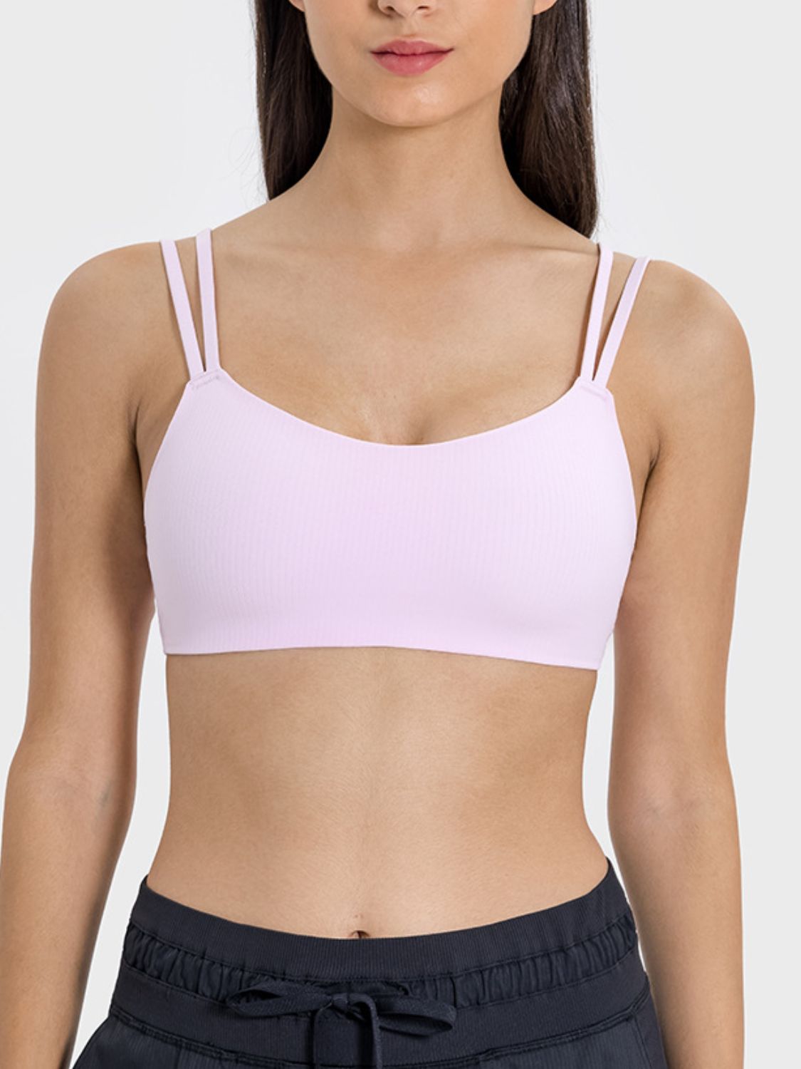 Simply Fetching Scoop Neck Double Strap Active Cami (Multiple Colors)