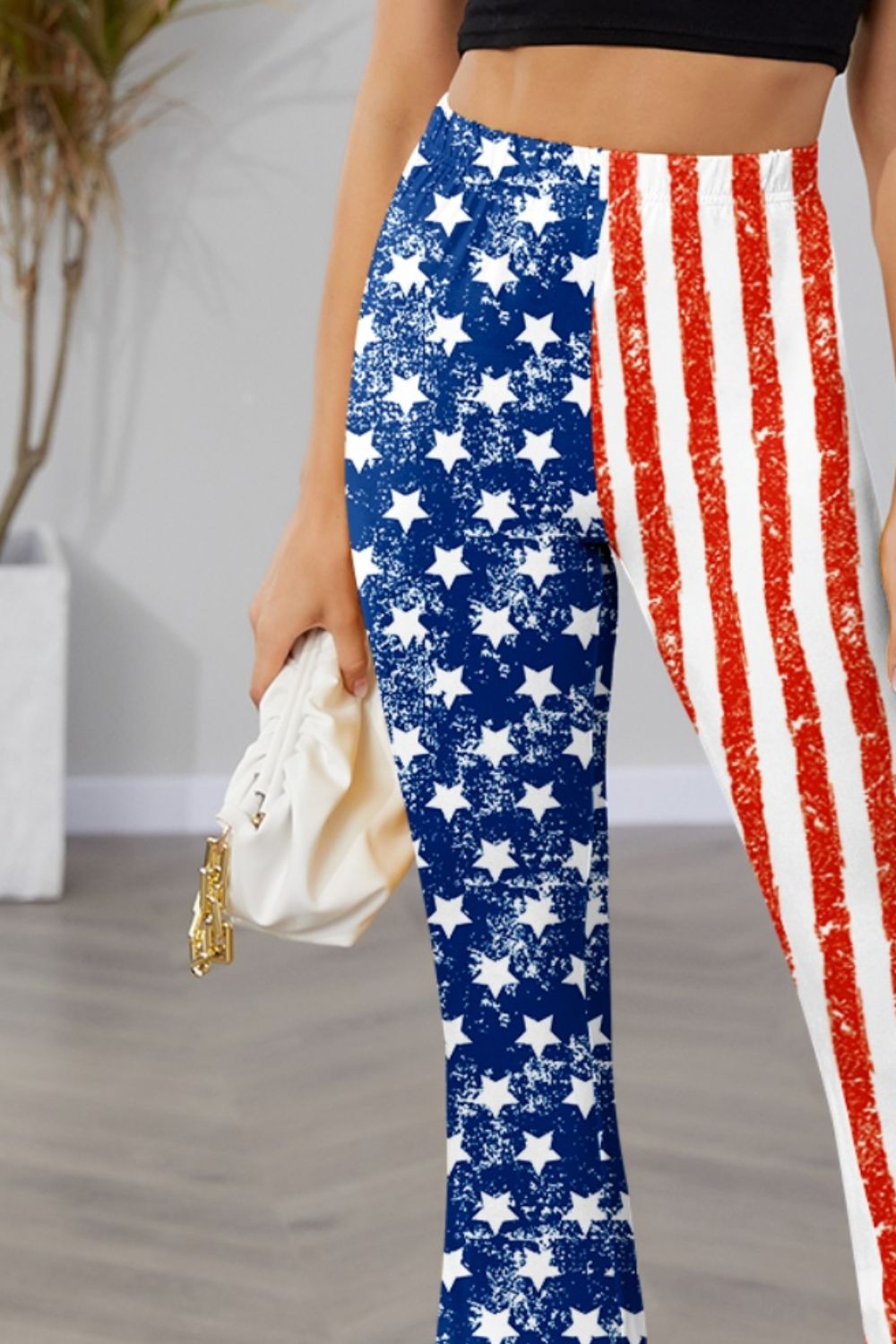 United We Stand Star & Stripes High Waist Bootcut Pants